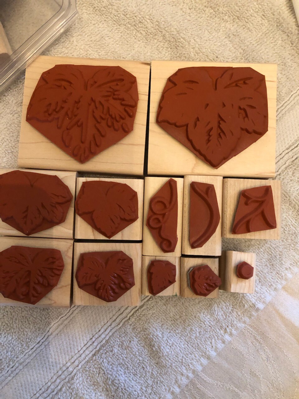 Stampin' up 2000 Fine Vine Two Step Wood Block Rubber Stamp Set - Etsy