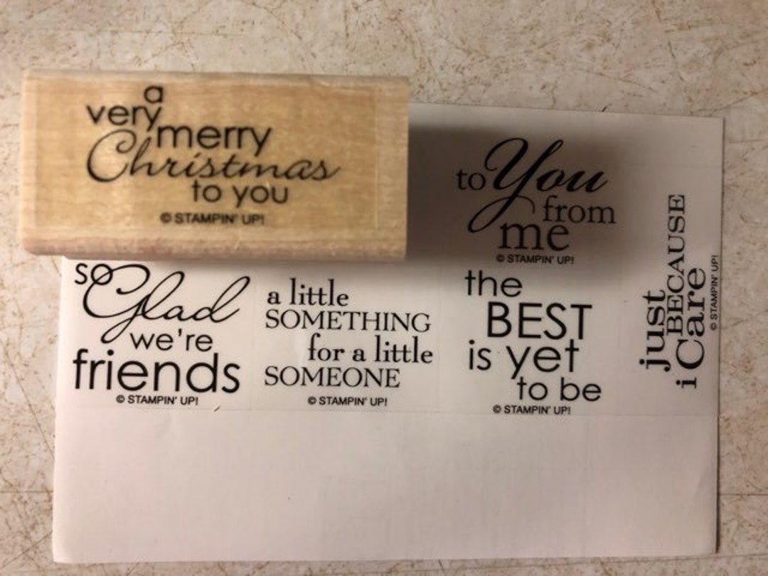 Stampin' up Best yet Wood Block Stamp Set - Etsy