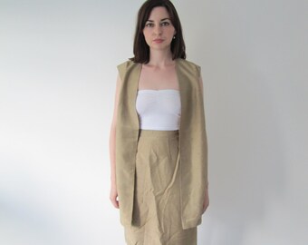 Vintage Ladies Raw Silk Suit