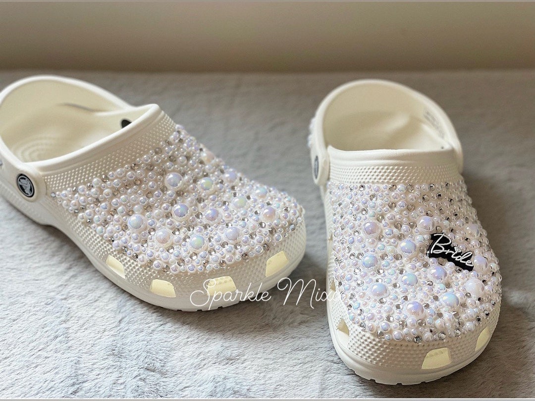 Wedding Crocs, Bedazzled Crocs, Custom Crocs, Bling Crocs, Wedding