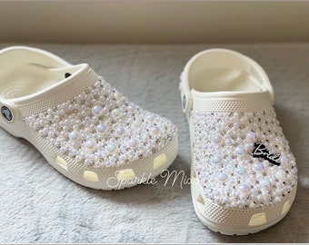 Wedding Crocs Bedazzled Crocs Custom Crocs Bling Crocs Wedding