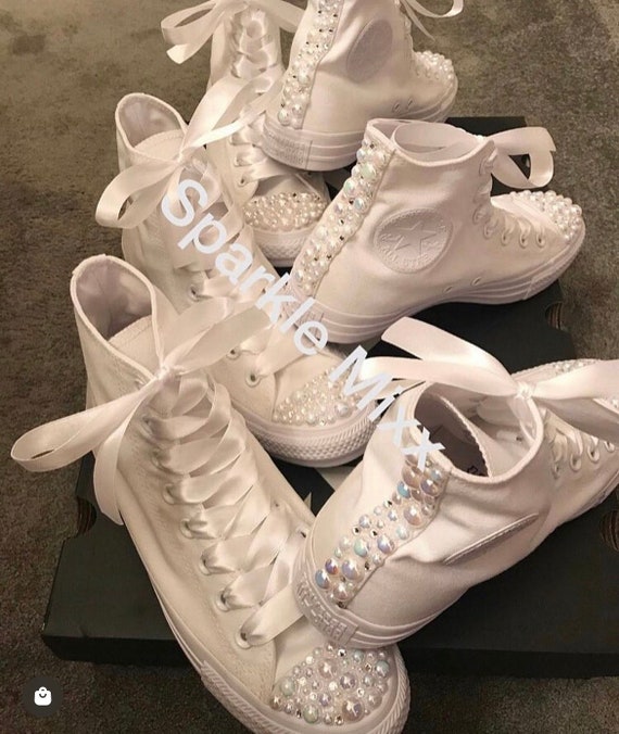 Converse top bianche tutte
