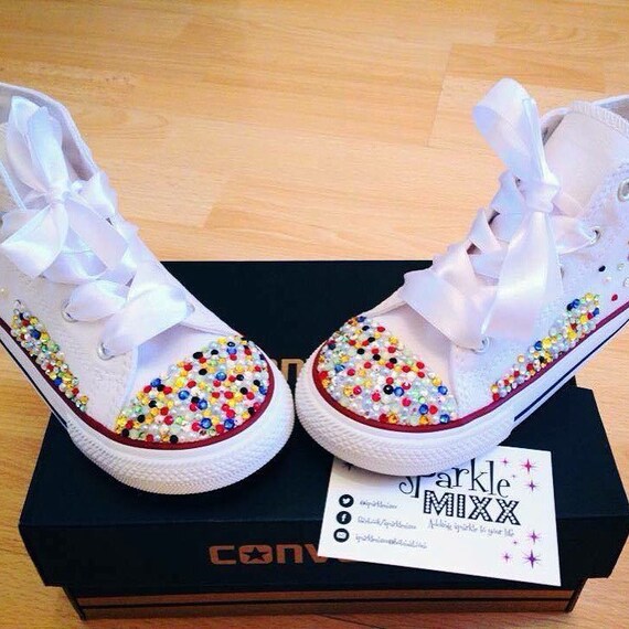 girls swarovski converse