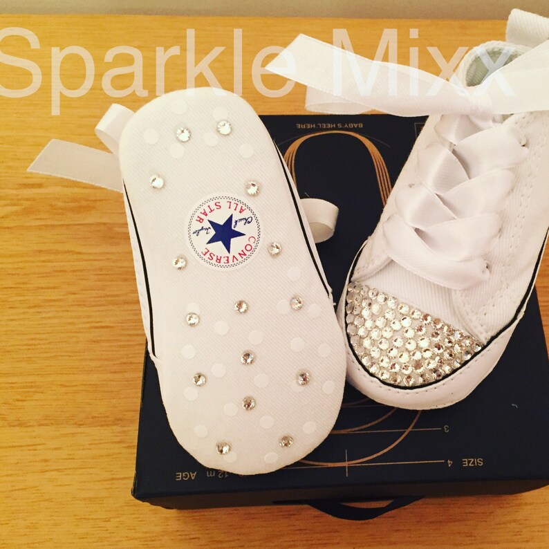 swarovski crystal baby converse