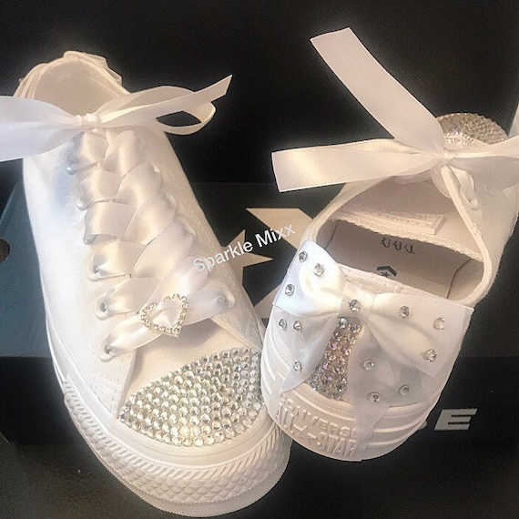 converse sequin white