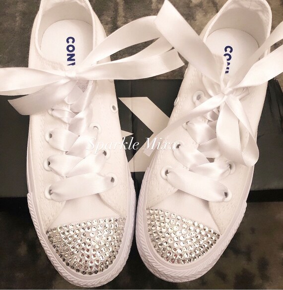 Converse sparkle cheap white