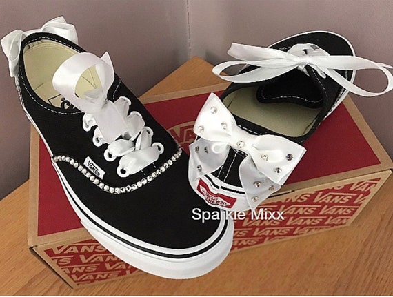 Custom Vans Shoes - Custom White Slip On Shoes for Custom Wedding