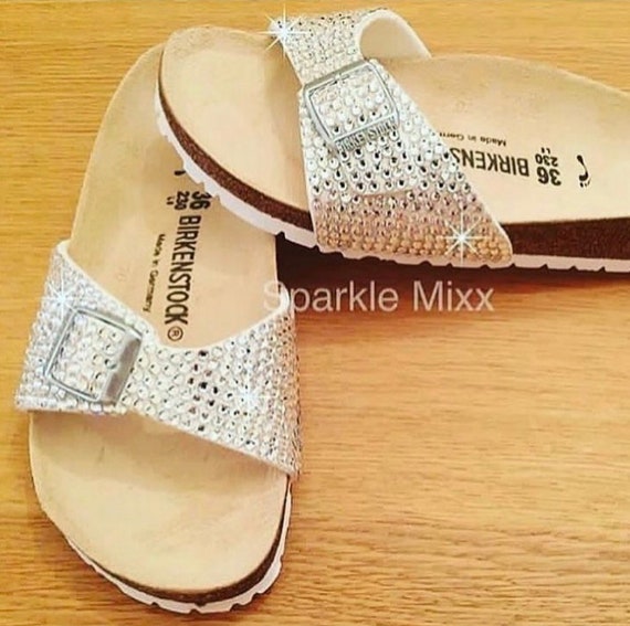 birkenstock sandals with rhinestones