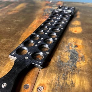 Antique French Ebony Skiascope Rack, Victorian Giroux Paris Optical Equipment, Medical Antique, Oddities