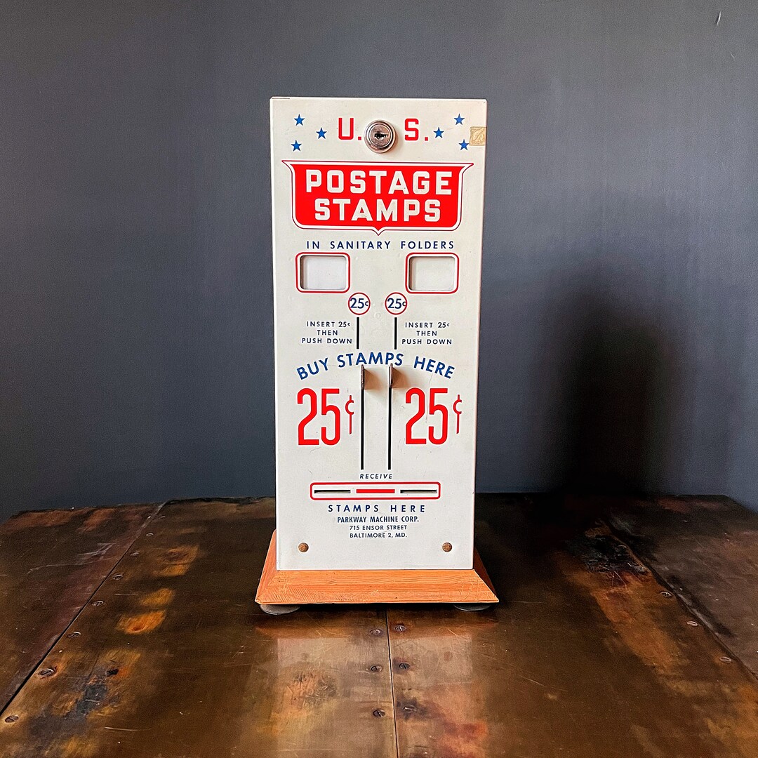 Vintage Stamp Dispenser, U.S. Postage Stamp Vending Machine Etsy