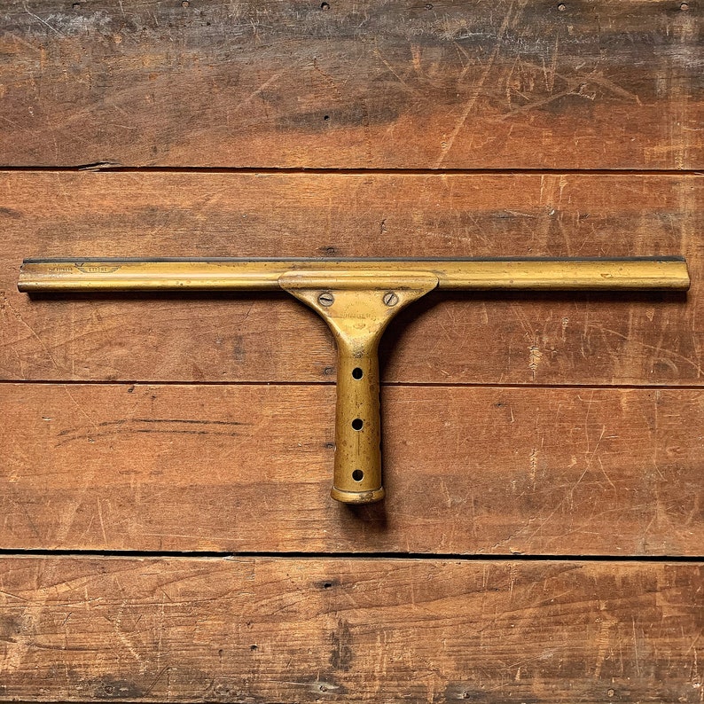 Set of Three Vintage Brass Ettore Master Squeegees Photo Etsy