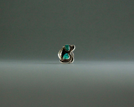 Old Pawn Turquoise Nugget Ring - image 2