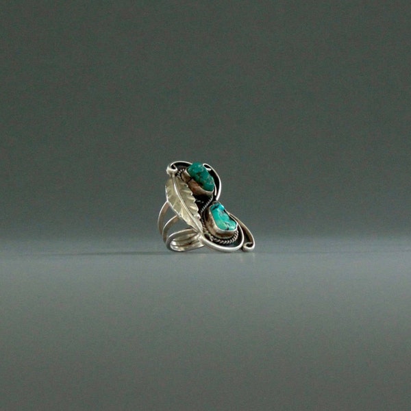 Old Pawn Turquoise Nugget Ring