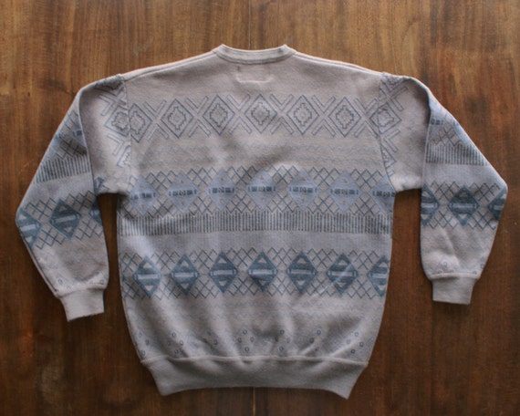 Soft Wool Argyle Sweater | Blue and Gray | Pullov… - image 2