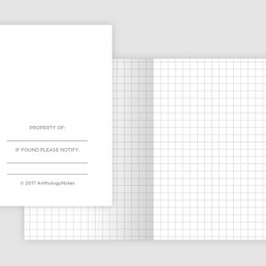 Traveler's Notebook Printable Passport Size Classic Grid Lines Grid SET ...
