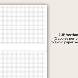 Traveler's Notebook Printable Passport Size Classic Grid Lines Grid SET ...