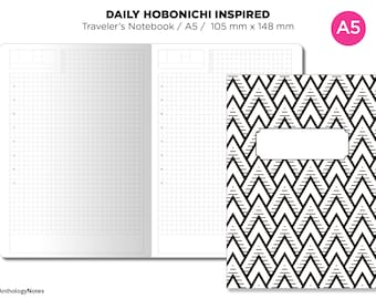 TN A5 Daily Hobonichi Inspired With Quote Printable Traveler's Notebook Insert