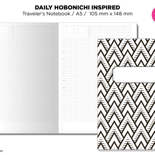 A5 Weekly View Grid HOBONICHI Inspired Traveler's Notebook | Etsy