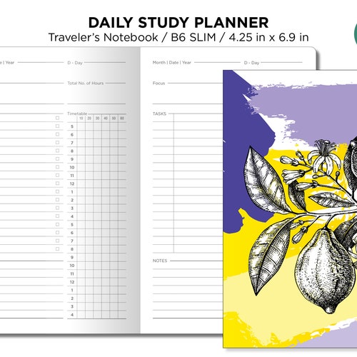 B6 Slim Daily HOBONOCHI Inspired Printable Insert - Etsy
