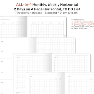 Può includere: Un taccuino da viaggio bianco con un motivo a griglia. Il taccuino ha un layout di pianificatore mensile, settimanale e giornaliero. Include 1 vista mensile, 6 viste settimanali, 2 giorni su una pagina, 6 pagine per le liste di cose da fare e 6 pagine di griglia aggiuntive. Il taccuino misura 21 cm x 11 cm.