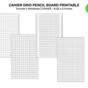TN Cahier PENCIL BOARD Printable Grid Shitajiki 下敷きUnder-sheet Notebook Underlay