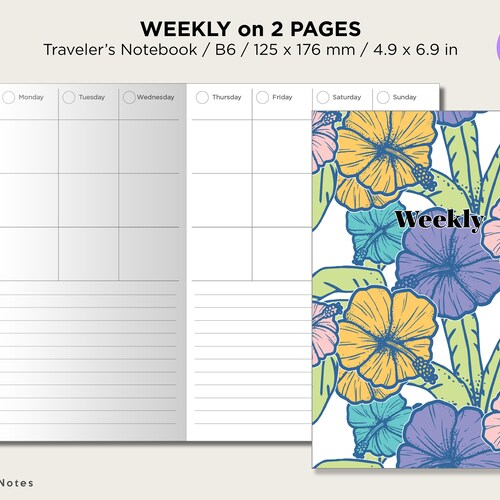 B6 WEEKLY With TRACKER Printable TN Insert Minimalist - Etsy B6 WEEKLY With TRACKER Printable TN Insert Minimalist - Etsy