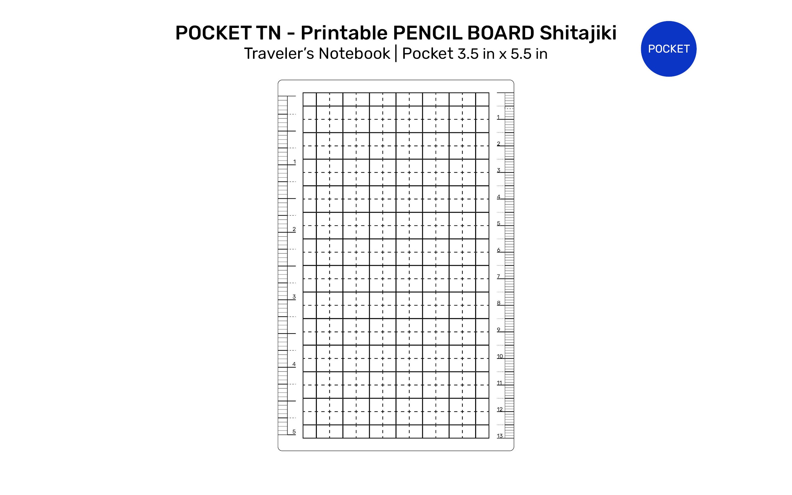 Pencil Board POCKET SIZE PRINTABLE Shitajiki 下敷きunder-sheet - Etsy