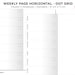 Weekly View Dot Grid Page, Wo1p Traveler's Notebook Printable Insert ...