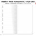 Weekly View Dot Grid Page, Wo1p Traveler's Notebook Printable Insert ...
