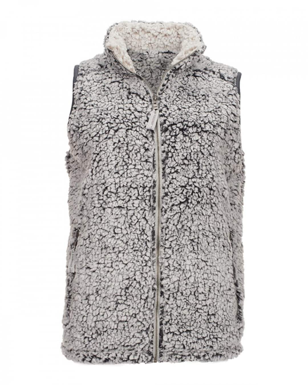 Ladies Sherpa Vest With Personalized Embroider / Monogram