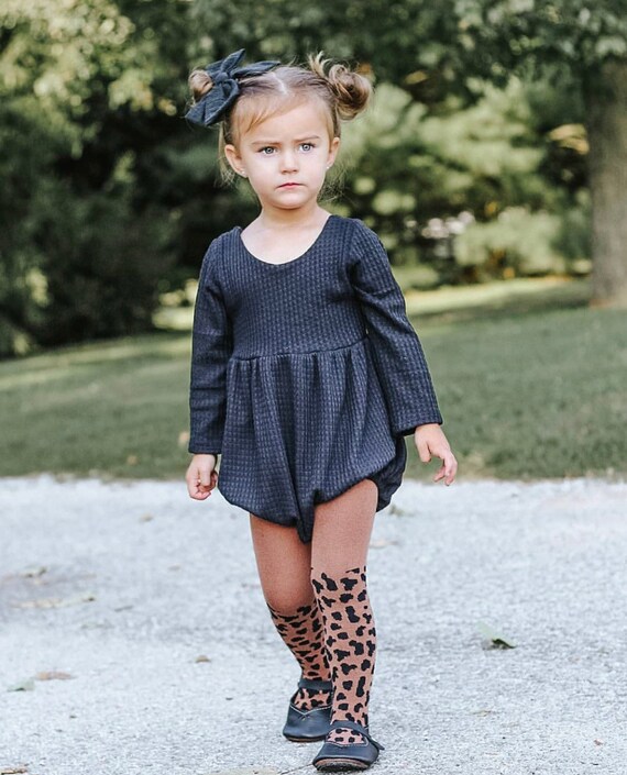 waffle knit baby romper