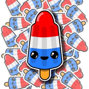 POPSICLE STICKER/Waterdichte sticker/Schattige Kawaii sticker/Perfect voor waterflessen, laptops, telefoonhoesjes.