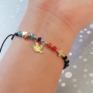 Pulsera con la historia de Jesucristo, la mayor historia de amor, pulsera de cuentas con la vida de Jesús, fe católica cristiana, brazalete de Pascua, nacimiento, muerte y resurrección.