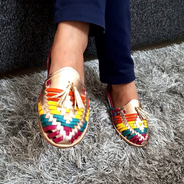 huaraches womens rose gold