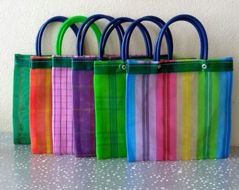 6 Mexican mercado bags, Mexican mini mercado bag, Cinco de mayo Party Favor, Cinco de mayo Gift bag, Mexican wedding favor, Mexican mesh bag