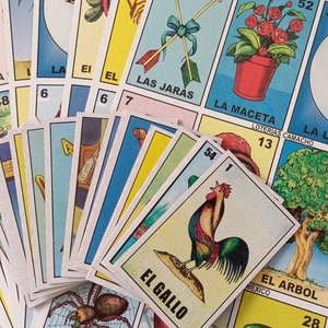 Meksykańska gra w bingo loterię XL w rozmiarze jumbo (10 graczy) (w zestawie przetłumaczony tekst piosenki), naucz się hiszpańskiego słowa, rodzinna gra urodzinowa w Meksyku
