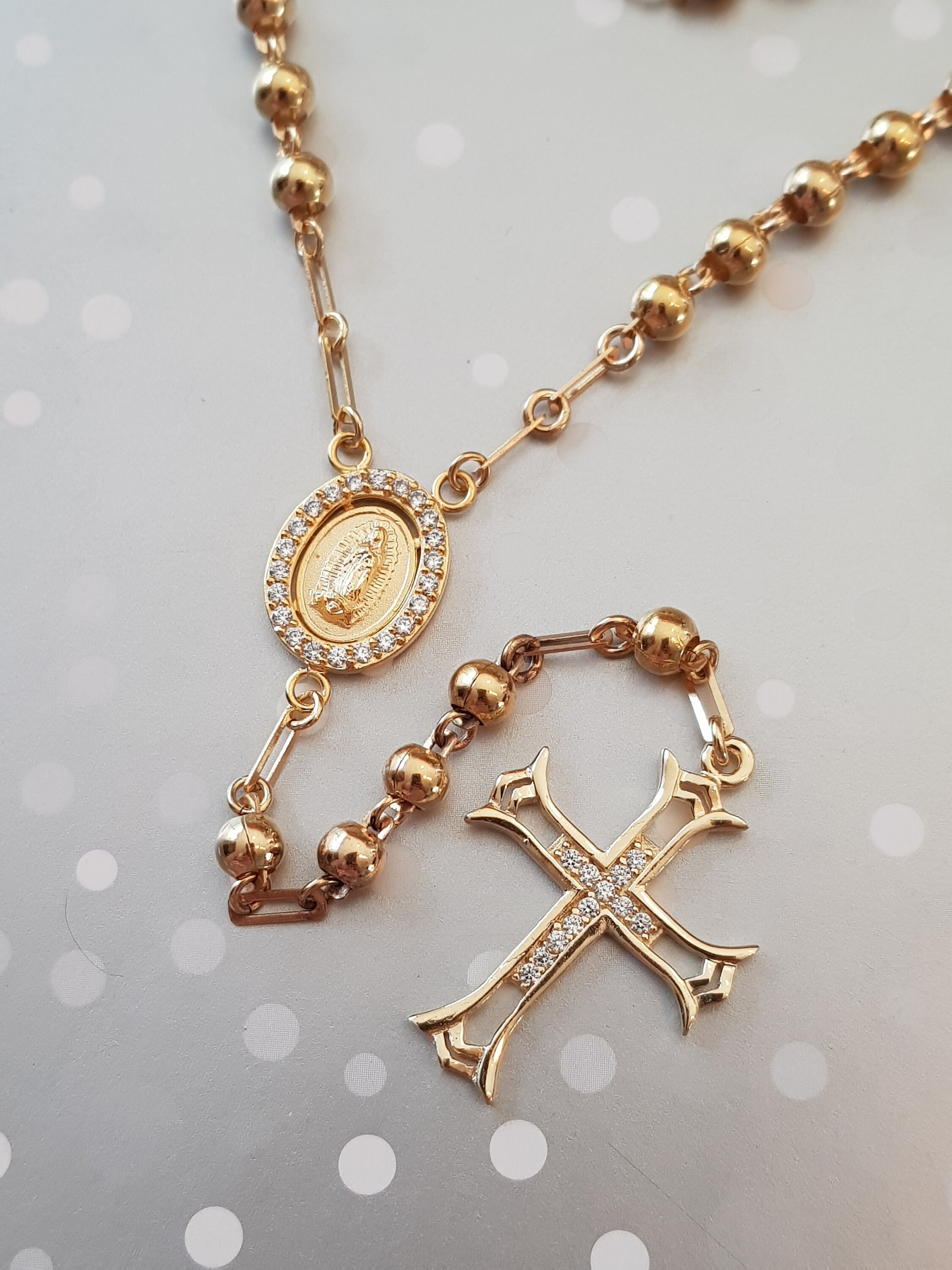 Mexican rosary necklace deals