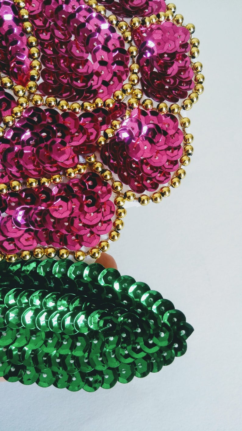 sequin floral