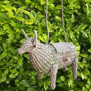 Bolso de vaca, Bolso de mimbre de granja, Toro, Bolso de mimbre de vaquero, Bolso de piel de vaca, Bolso de ratán mexicano, Cesta de paja mexicana, Bolso de mimbre vintage, Ratán vintage