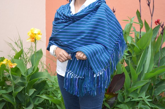 Mexican white Shawl Scarf Rebozo, Folk Fabric Table Runner, Baby sling carrier, Mexican Rebozo Doula, Frida clothing rebozo, aztec fabric