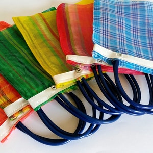 6 Mexican mercado bags, Mexican mini mercado bag, Cinco de mayo Party Favor, Cinco de mayo Gift bag, Mexican wedding favor, Mexican mesh bag