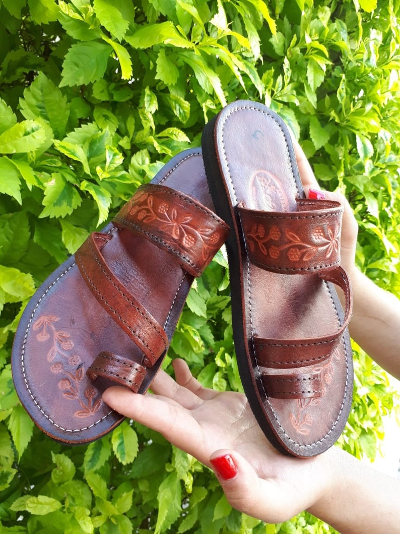 Mexican brown Sandals Mexican shoes Huaraches US 6 7 8 9
