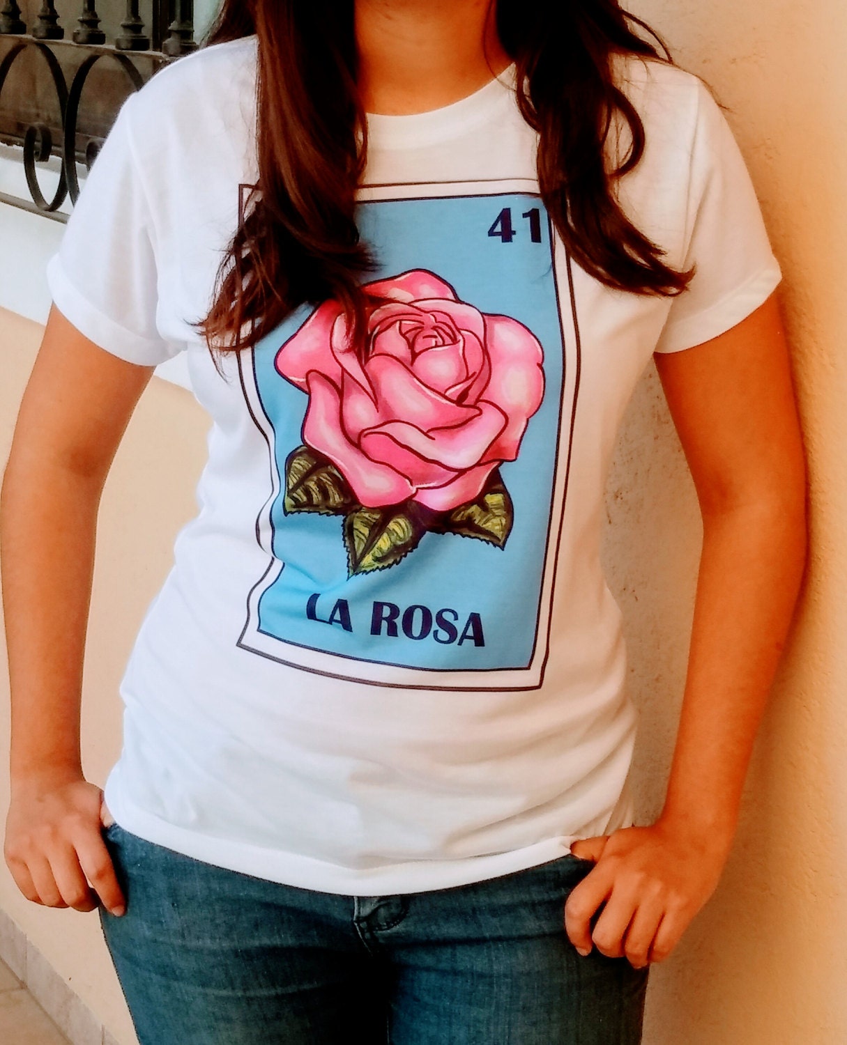 Mexican Loteria T-shirt Loteria Top La Rosa T-shirt Como La - Etsy