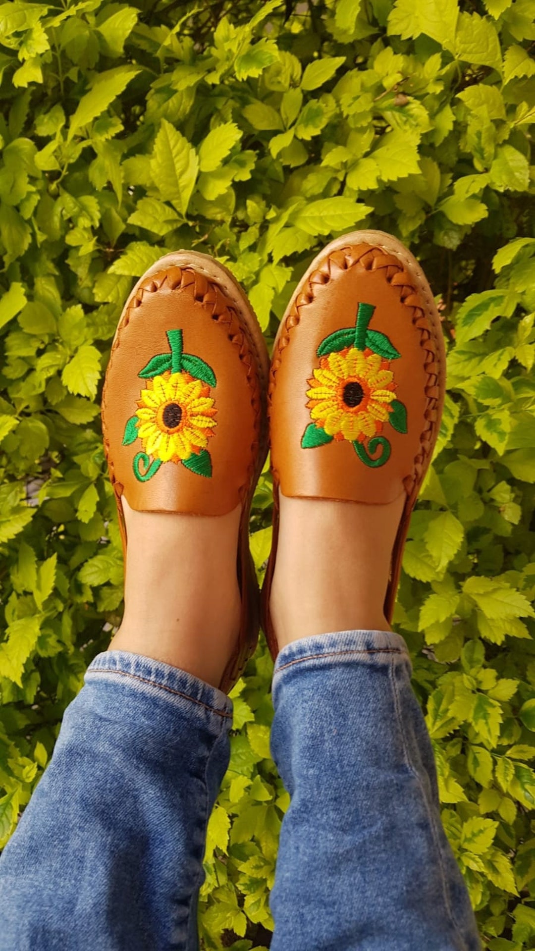 Mexican Sunflower Closed Toe Sandals Yellow Flower Sandals - Etsy Sweden