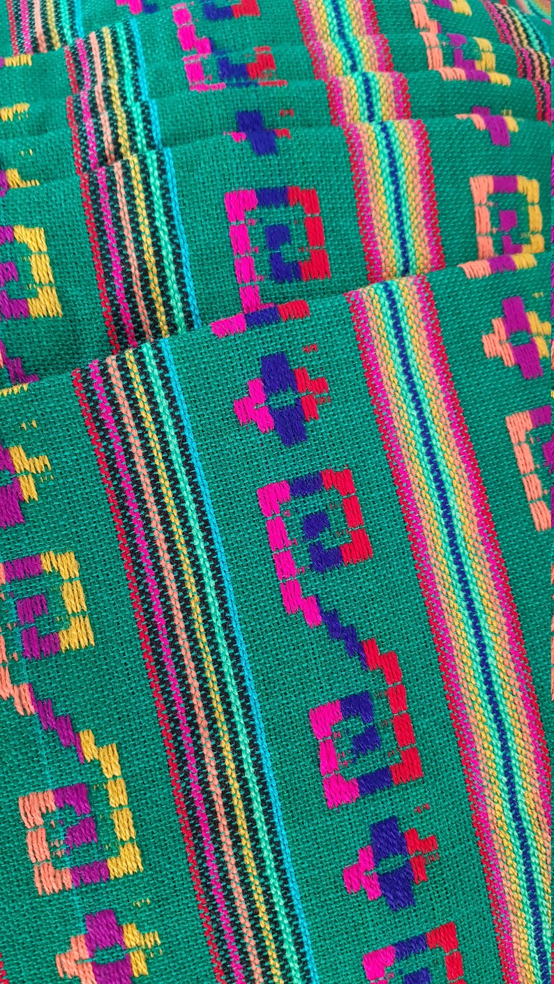 Mexican Rebozo Green Mexican Blanket Green Mexican Fabric Etsy