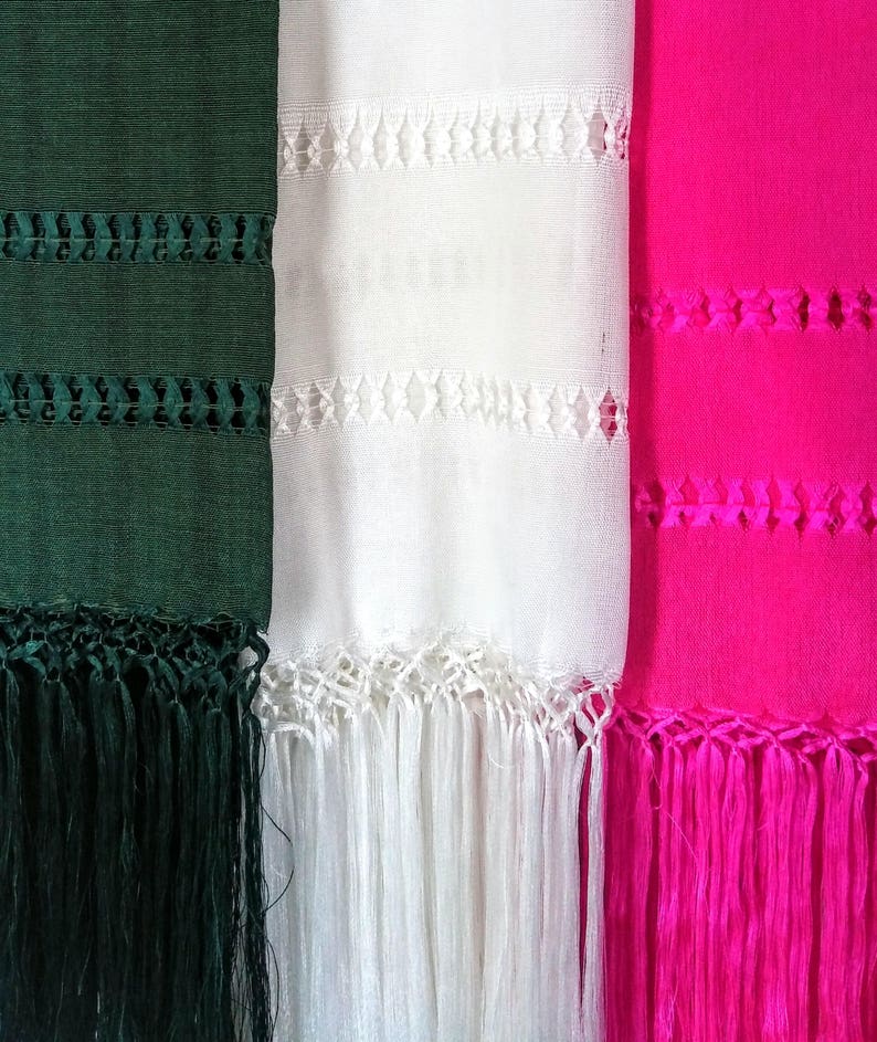Mexican Green Rebozo Aztec Blanket Mexican Blanket Mexican Etsy