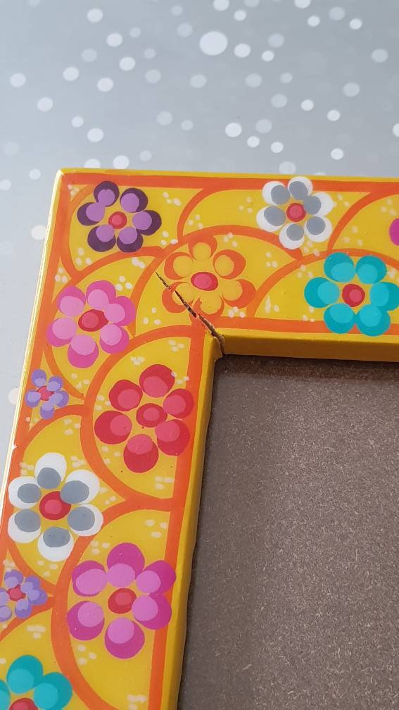 Yellow Photo Frame Mexican Photo Frame Mexico Family Picture Etsy