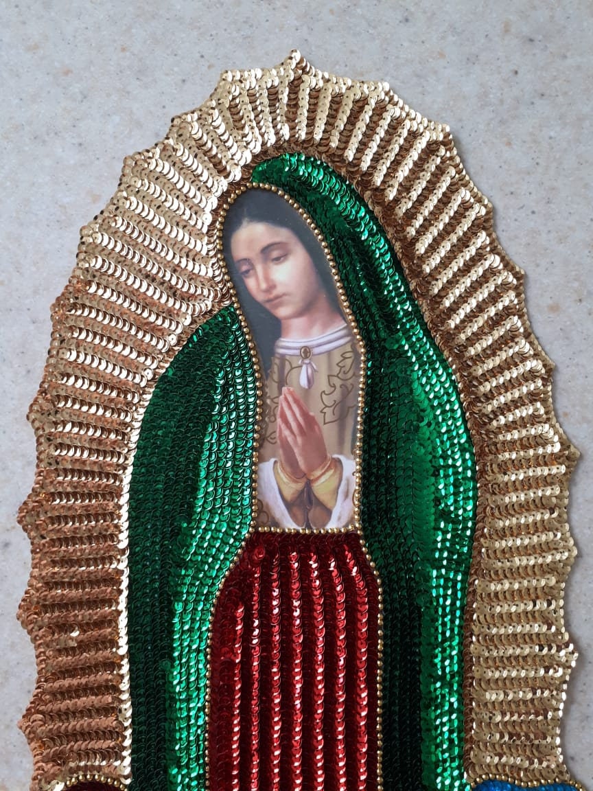 お歳暮 人気 オシャレ Parche Virgen De Guadalupe XXL 20'' - Nuestra Señora 小物