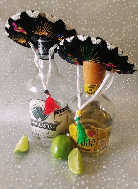 6 Mexican Hat Sombrero Mini Mariachi 