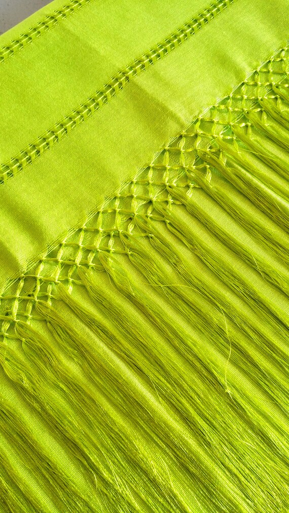 Mexican Green Rebozo Aztec Blanket Mexican Blanket Mexican Etsy